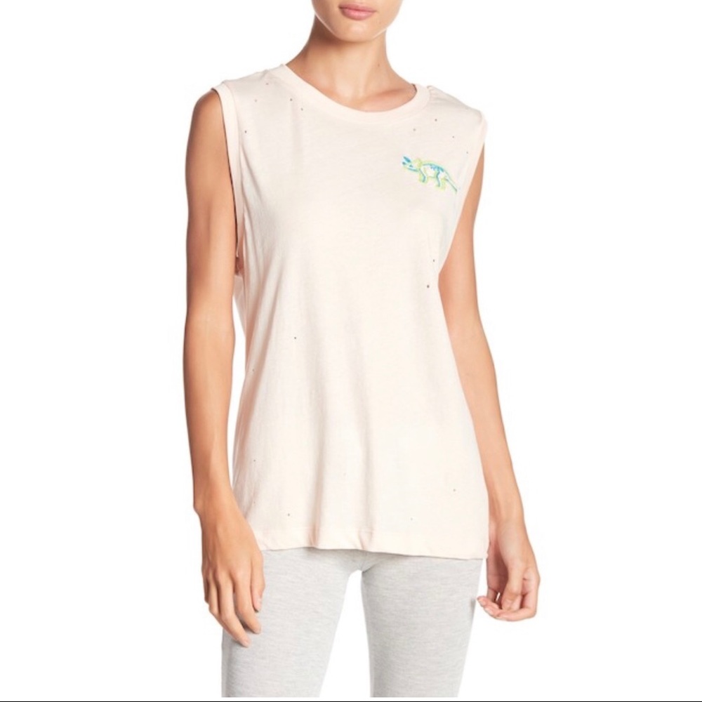 Wildfox - Triceratops Pinhole Muscle Tank Top